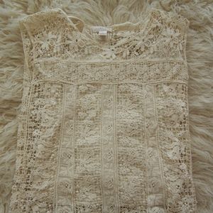 Ivory Lace Blouse